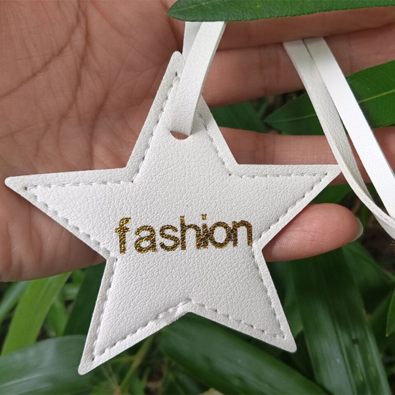 1PCS Free initials five pointe - Monogram Keychain Leather ulasan dan harga