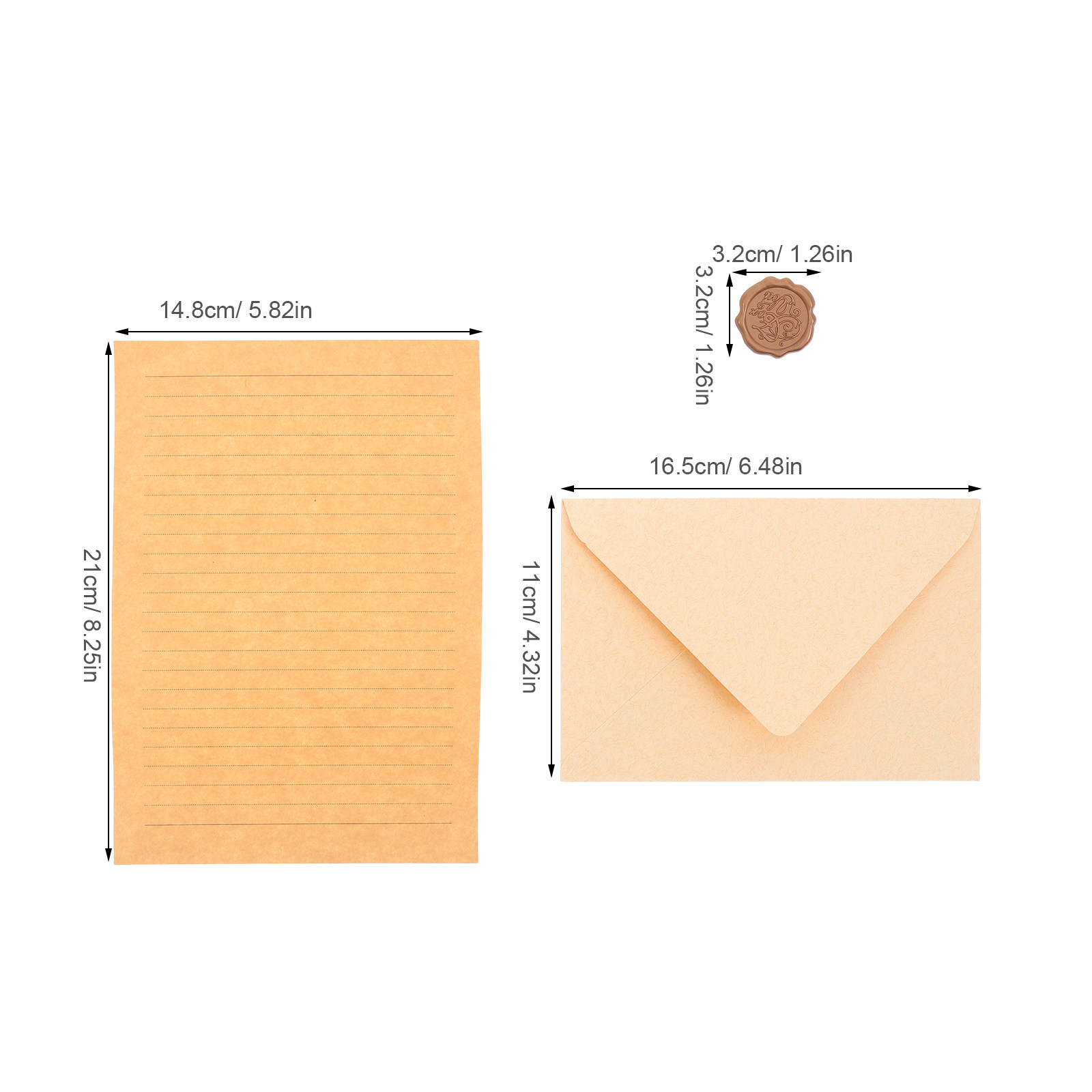 1Set Sophisticated Vintage Let - Wax Seal Letter Kit ulasan dan harga