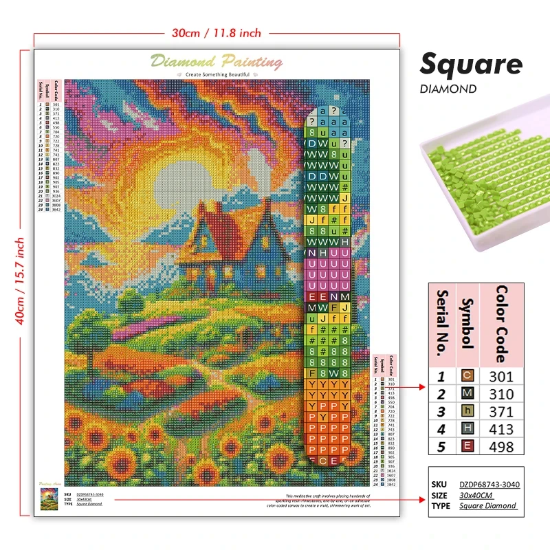 5D DIY Diamond Painting Kit Sa - Photo Mosaic Print ulasan dan harga